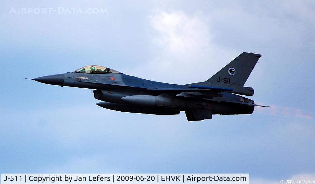 J-511, 1989 Fokker F-16A Fighting Falcon C/N 6D-150, Royal Netherlands Air Force