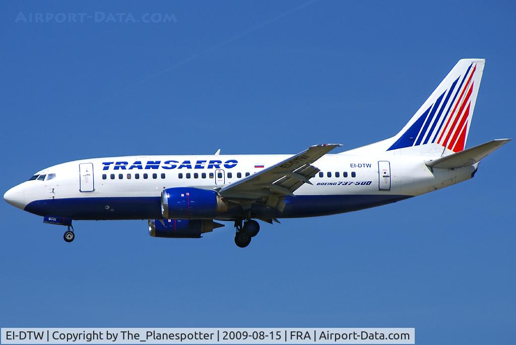 EI-DTW, 1999 Boeing 737-5Y0 C/N 25188, A New Aircraft for airport data from Russian Carrier Transaero.