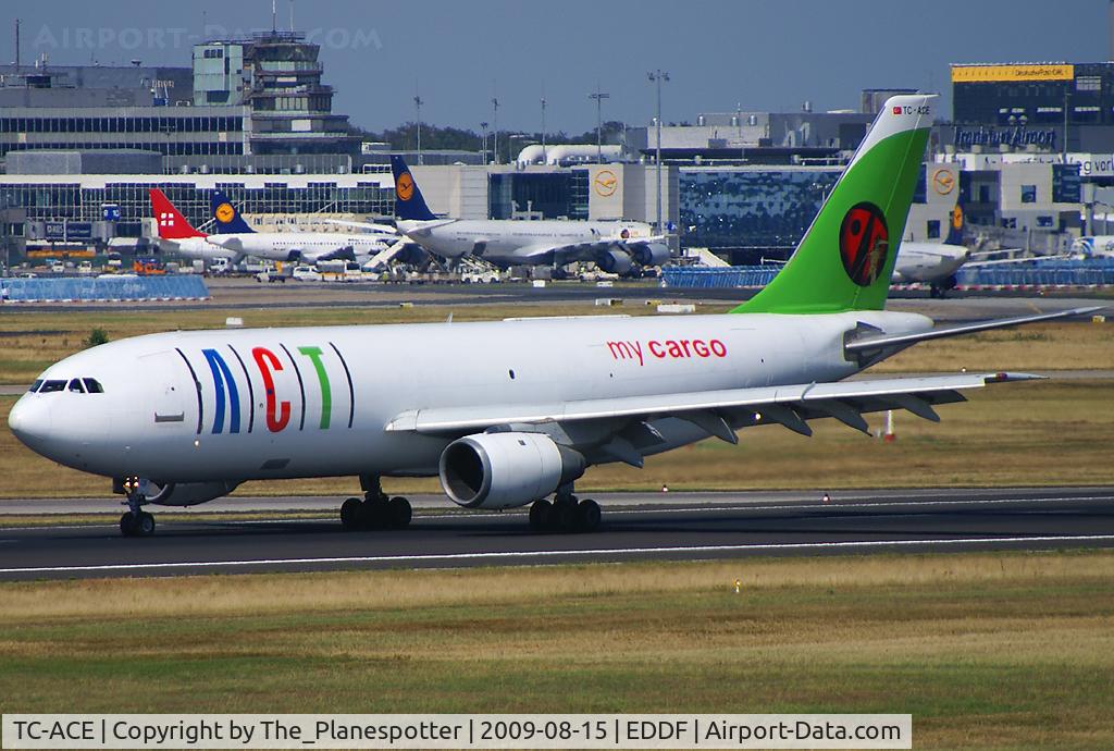 TC-ACE, 1981 Airbus A300B4-203 C/N 154, New Turkish Cargo Aircraft for airport data just landed on Rwy 25R at FRA Airport