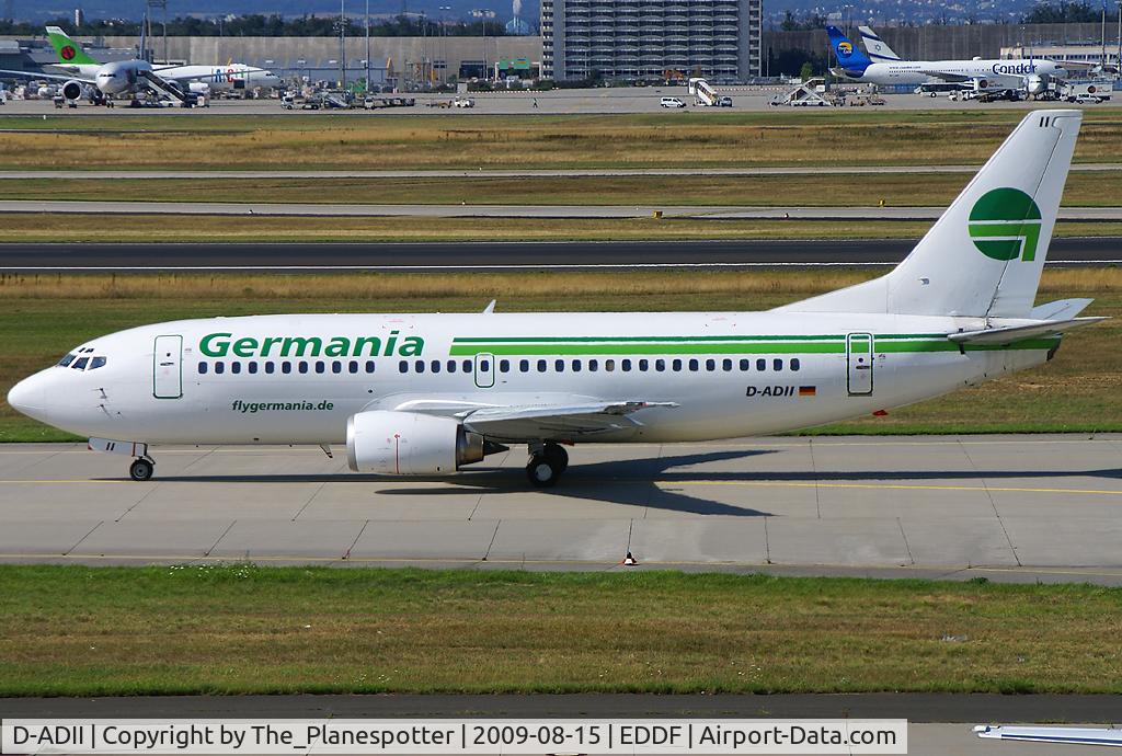 D-ADII, 1987 Boeing 737-329 C/N 23775, Similar to the Reg D-ABII which carries the Name of my Hometown.