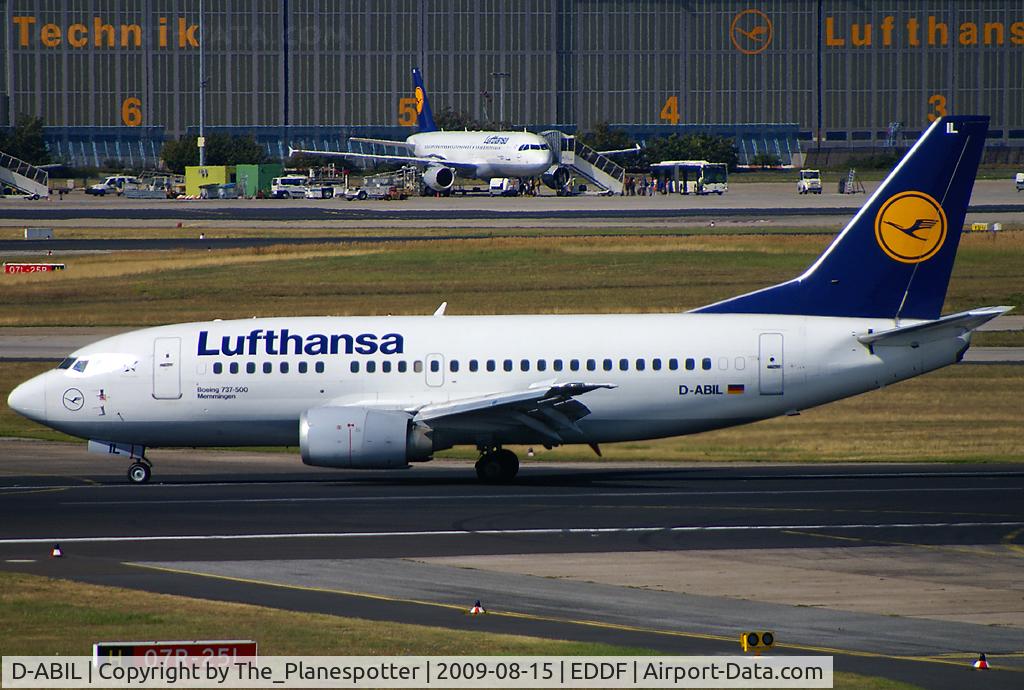 D-ABIL, 1991 Boeing 737-530 C/N 24824, LH STandard Traffic once again. And also this one got no Eyebrow Windows anymore.