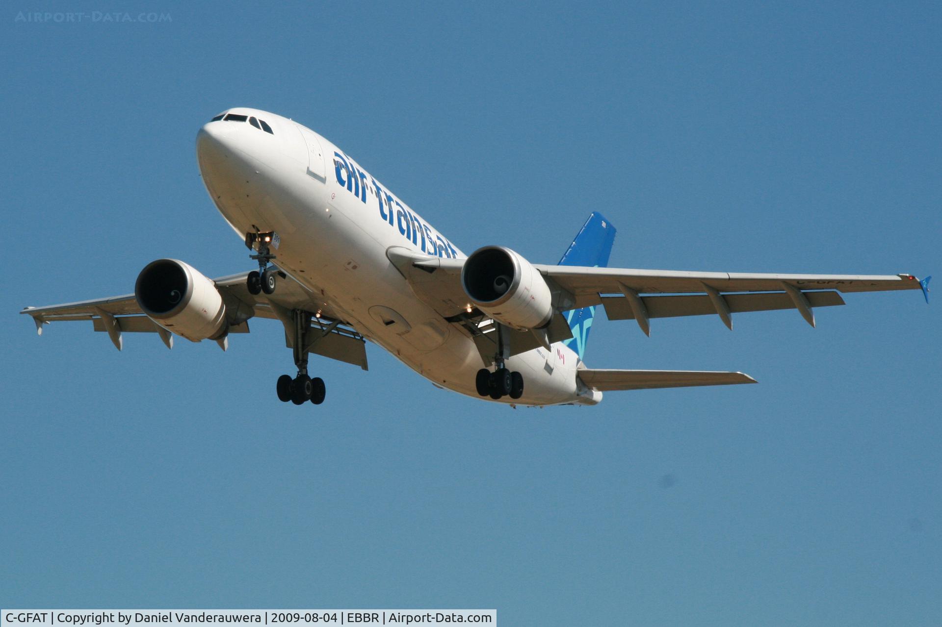 C-GFAT, 1990 Airbus A310-304 C/N 545, arrival of flight TSC158 to rwy 25R