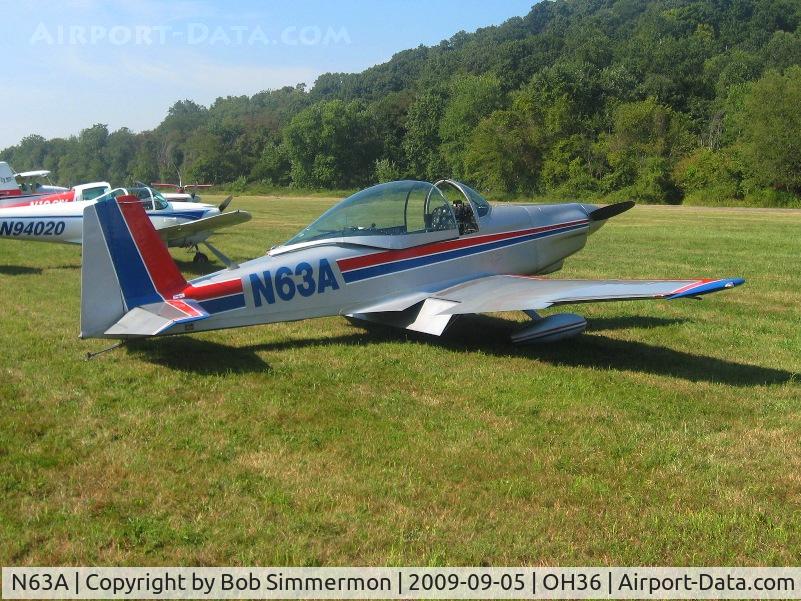N63A, 1990 Bushby Mustang II C/N M-II-784, EAA breakfast fly-in at Zanesville, Ohio
