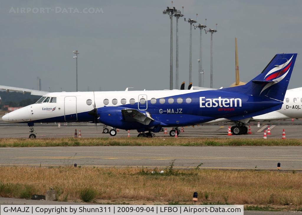 G-MAJZ, 1997 British Aerospace Jetstream 41 C/N 41100, Taxiing to the General Aviation area...