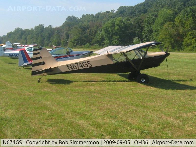 N674GS, 2008 Rans S-7S Courier C/N 0506437, EAA breakfast fly-in at Zanesville, Ohio
