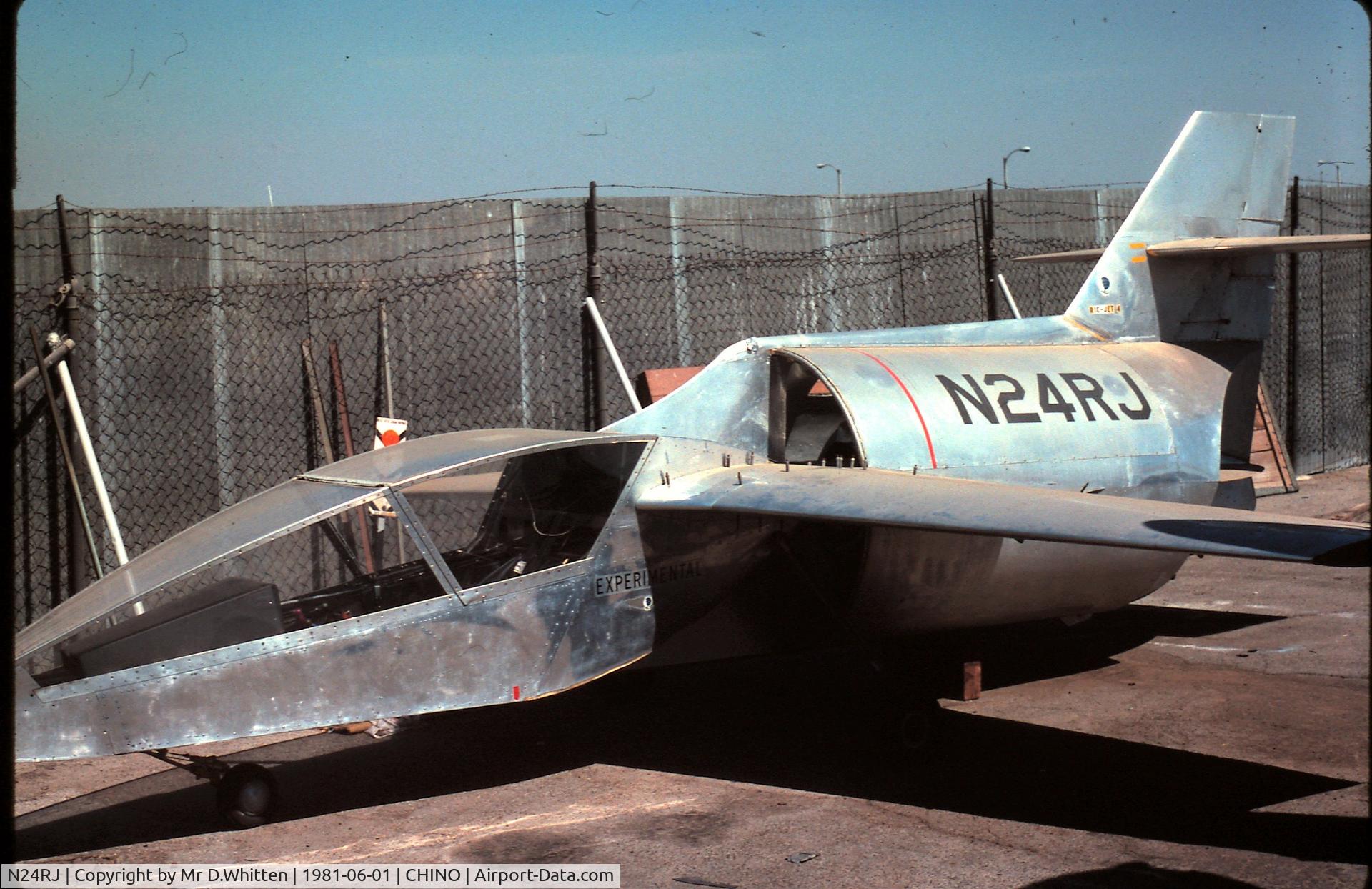 N24RJ, 1975 Ric Jet Systems RIC JET-4 C/N 001, Photo taken in 1981