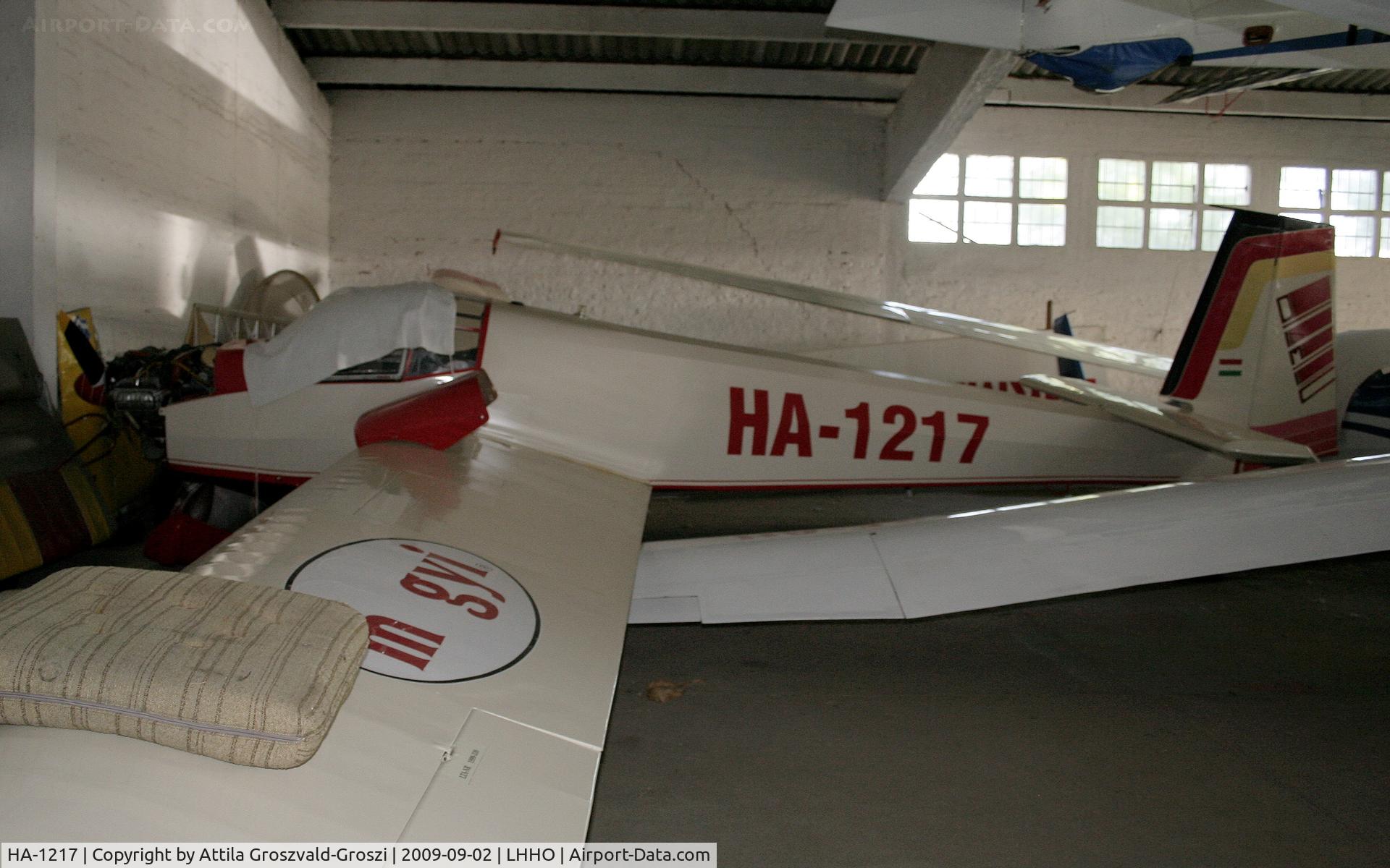 HA-1217, 1969 Scheibe SF-25B Falke C/N 4656, Hajduszoboszló Airport - LHHO - Hangar