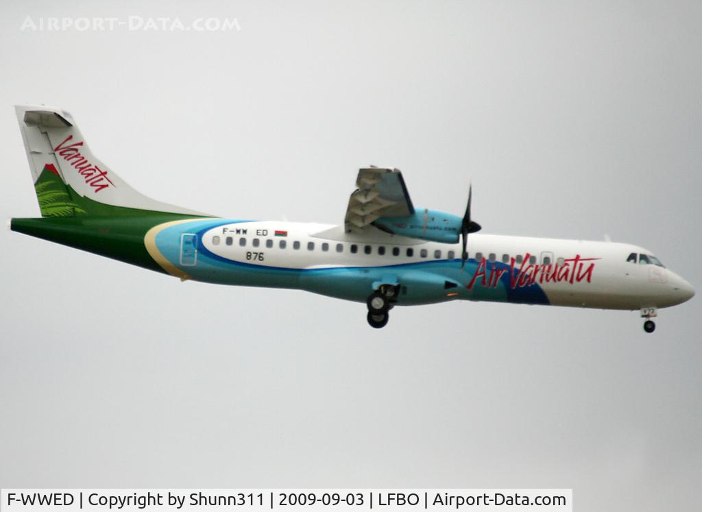 F-WWED, 2009 ATR 72-212A C/N 876, C/n 0876 - To be YJ-AV72
