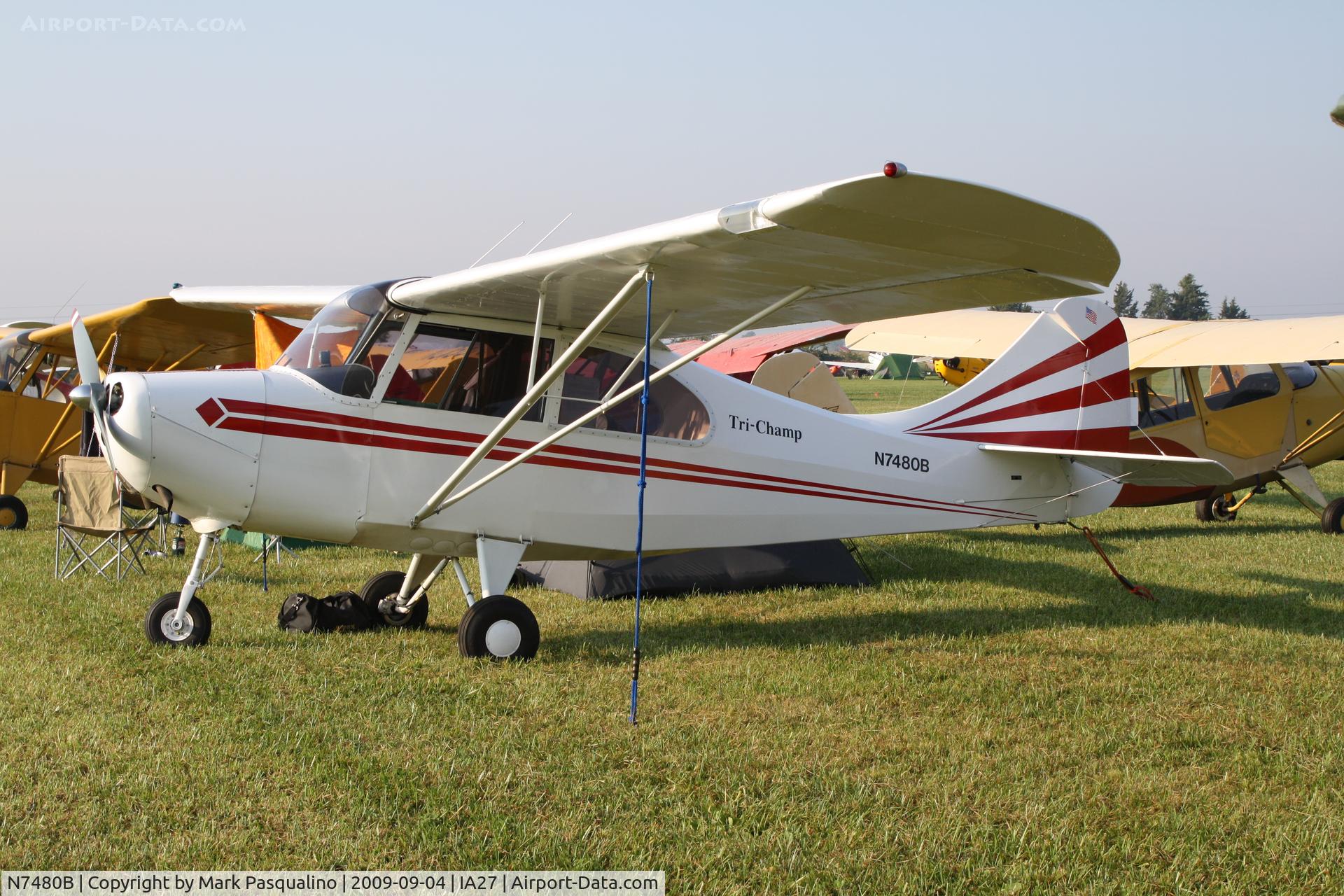 N7480B, 1957 Champion Aeronca 7FC C/N 7FC-2, Champion 7FC