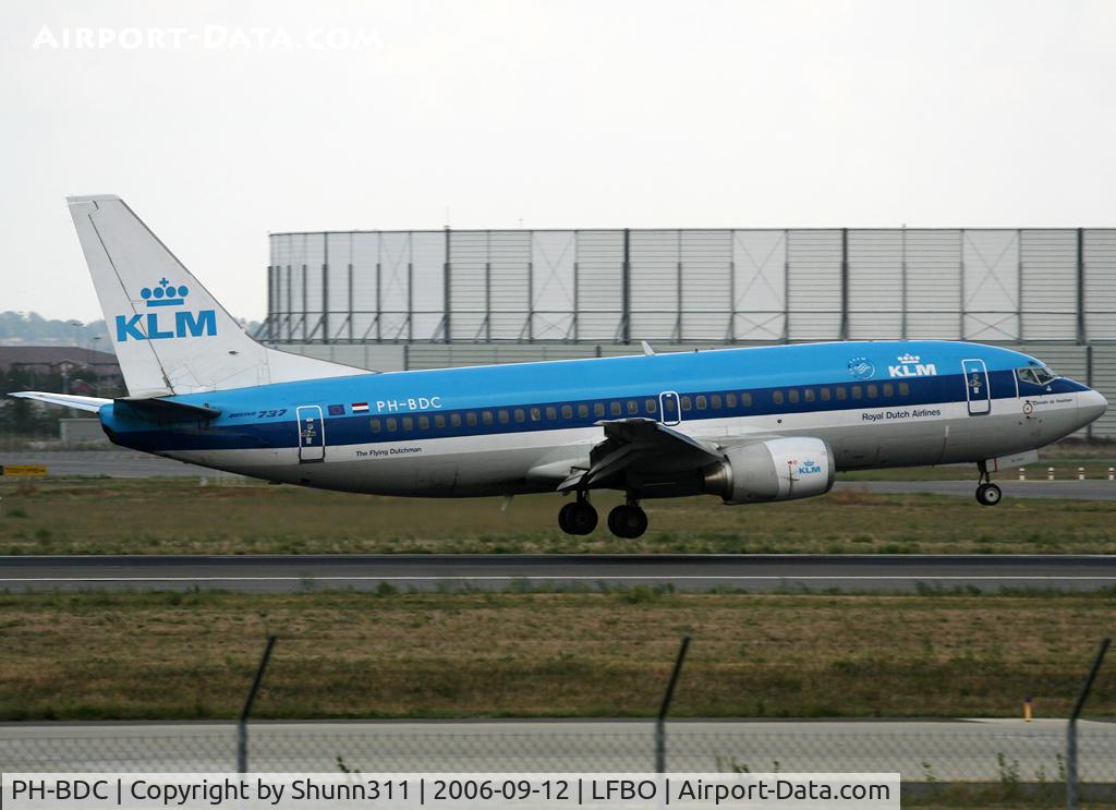 PH-BDC, 1986 Boeing 737-306 C/N 23539, Landing rwy 14R