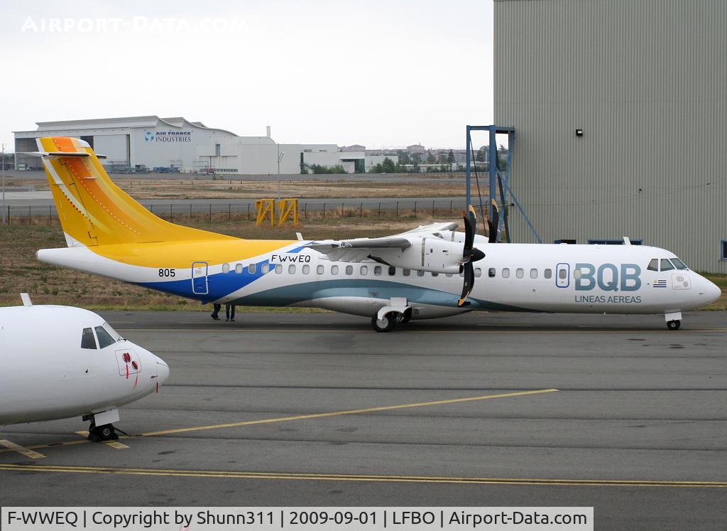 F-WWEQ, 2008 ATR 72-212A C/N 805, C/n 805 - to be CX-???? but stored at LFBO