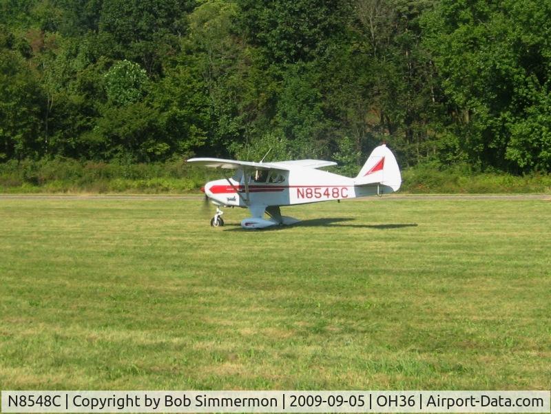 N8548C, 1953 Piper PA-22-150 Tri-Pacer C/N 22-1251, EAA breakfast fly-in at Zanesville, Ohio