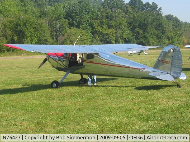 N76427, 1946 Cessna 140 C/N 10853, EAA breakfast fly-in at Zanesville, Ohio