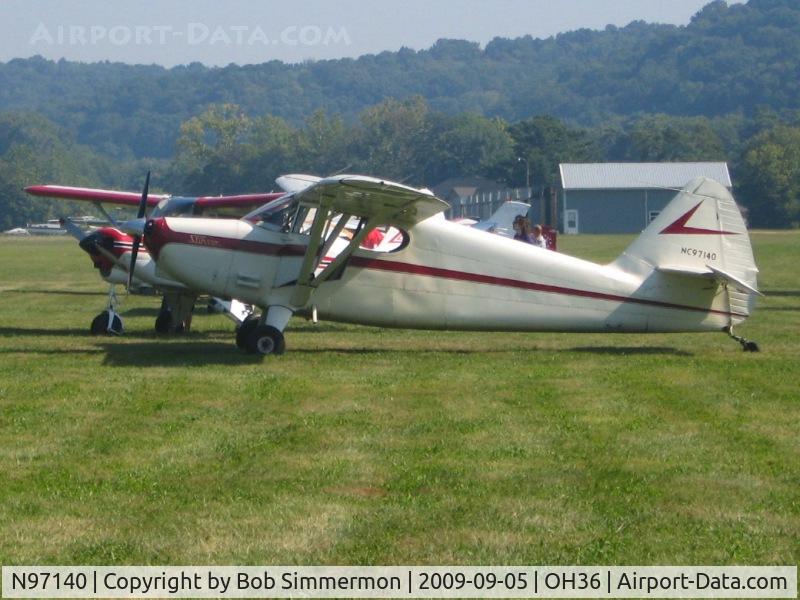 N97140, 1946 Stinson 108 Voyager C/N 108-140, EAA breakfast fly-in at Zanesville, Ohio