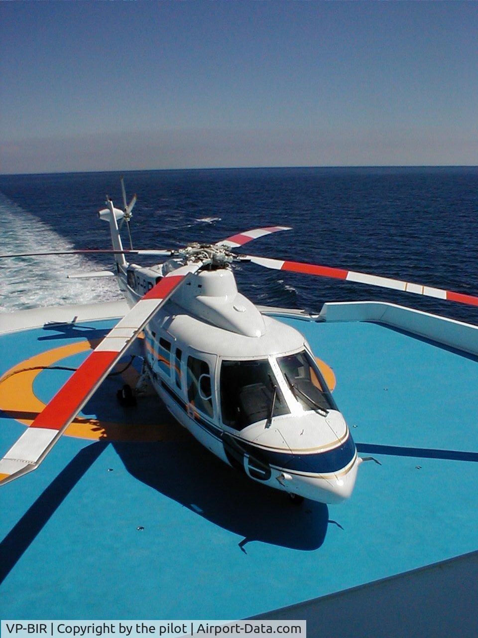 VP-BIR, 1995 Sikorsky S-76B C/N 760430, on board M/Y lady moura