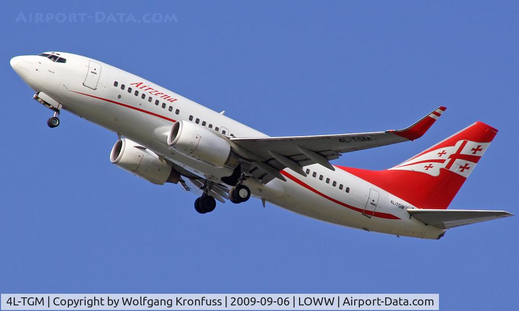 4L-TGM, 2003 Boeing 737-790 C/N 33012, Departure RWY29