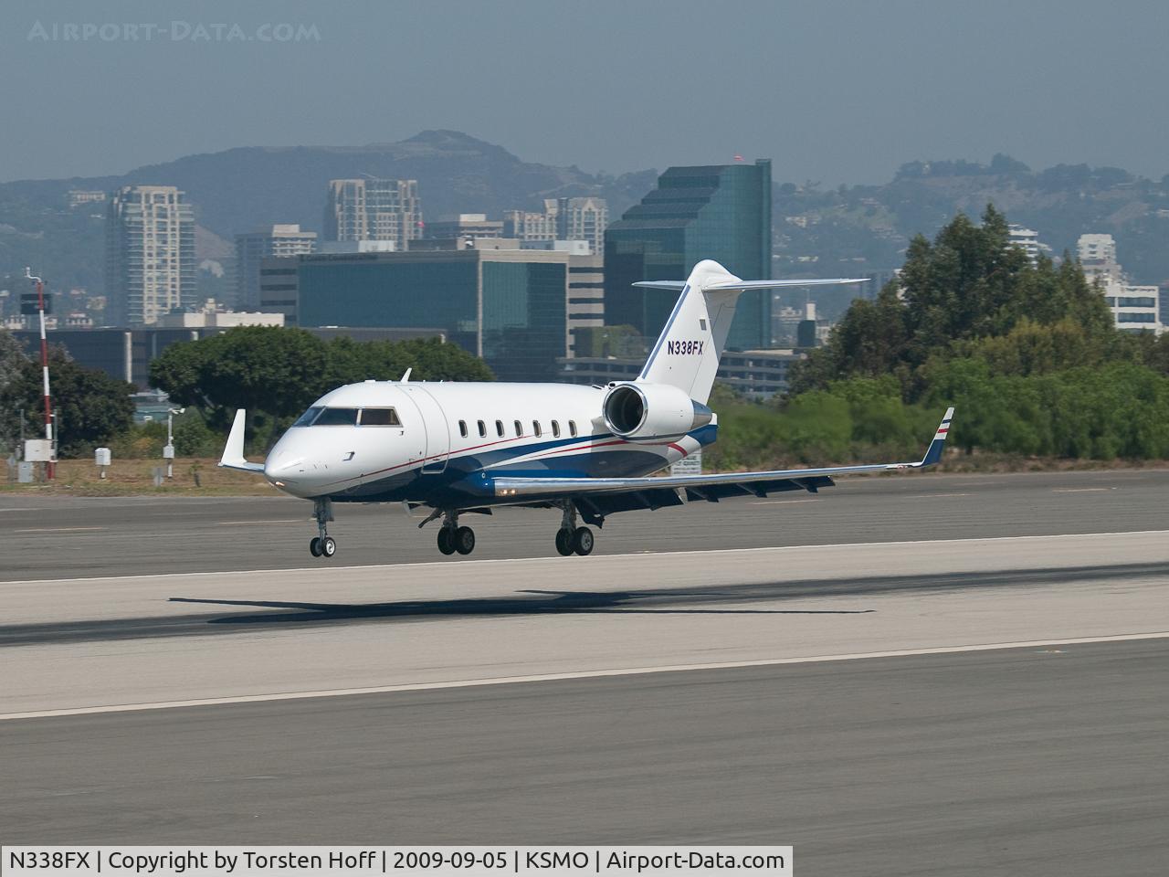 N338FX, 2006 Bombardier Challenger 604 (CL-600-2B16) C/N 5656, N338FX arriving on RWY 21