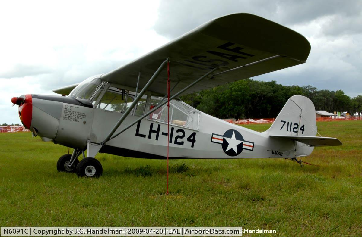 N6091C, 1947 Aeronca L-16A C/N Not found (47-1124), at  Sun N' Fun 2009 cloudy