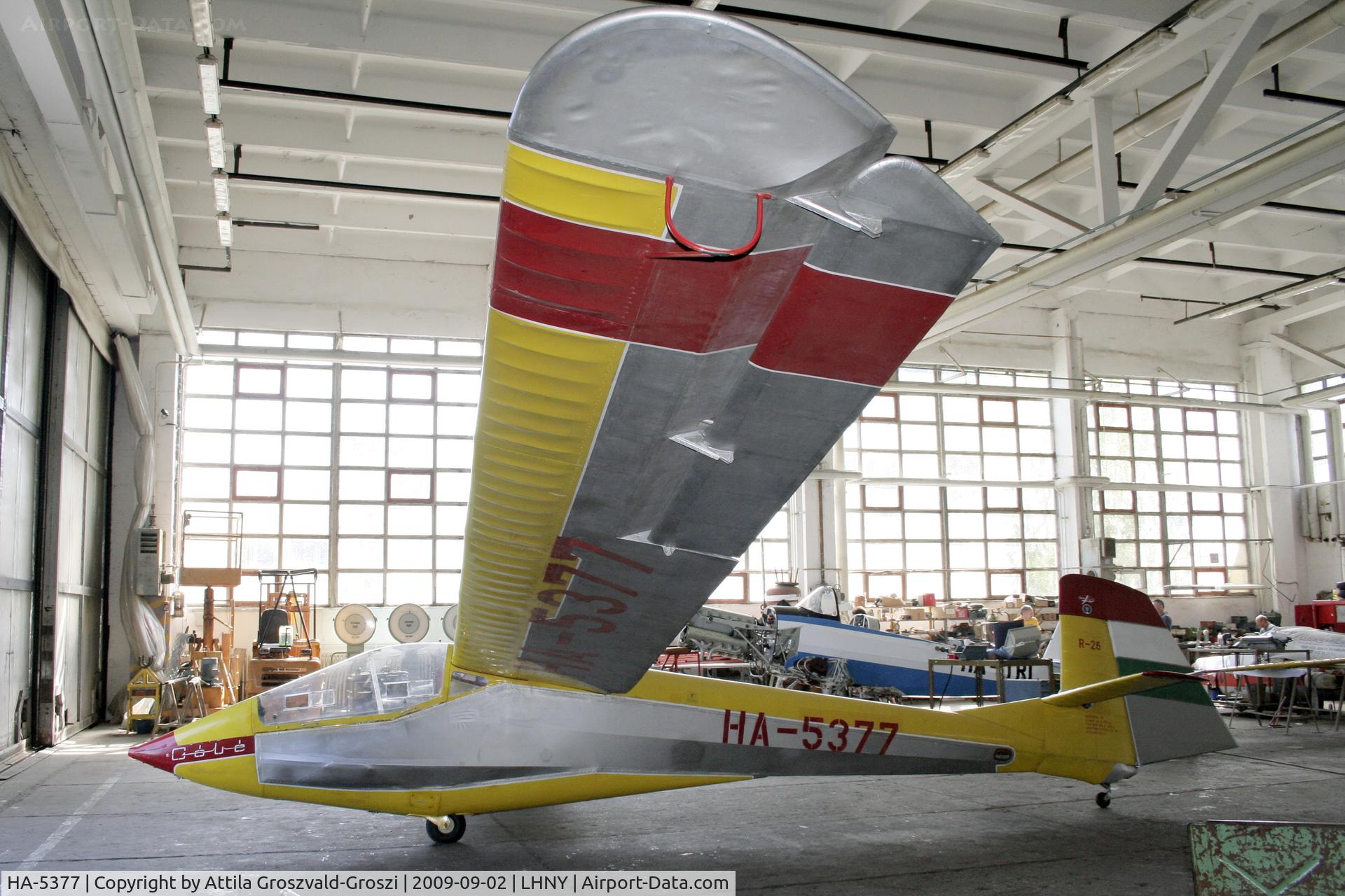HA-5377, 1965 Rubik R-26S Góbé C/N E-1246, Hajduszoboszló Airport - LHHO - Hangar