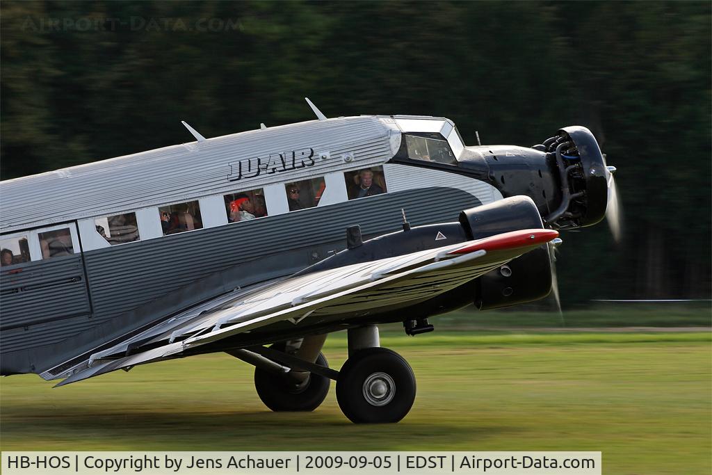 HB-HOS, 1939 Junkers Ju-52/3m g4e C/N 6580, 1939 Junkers Flugzeugbau JU-52/3m g4e, c/n: 6580