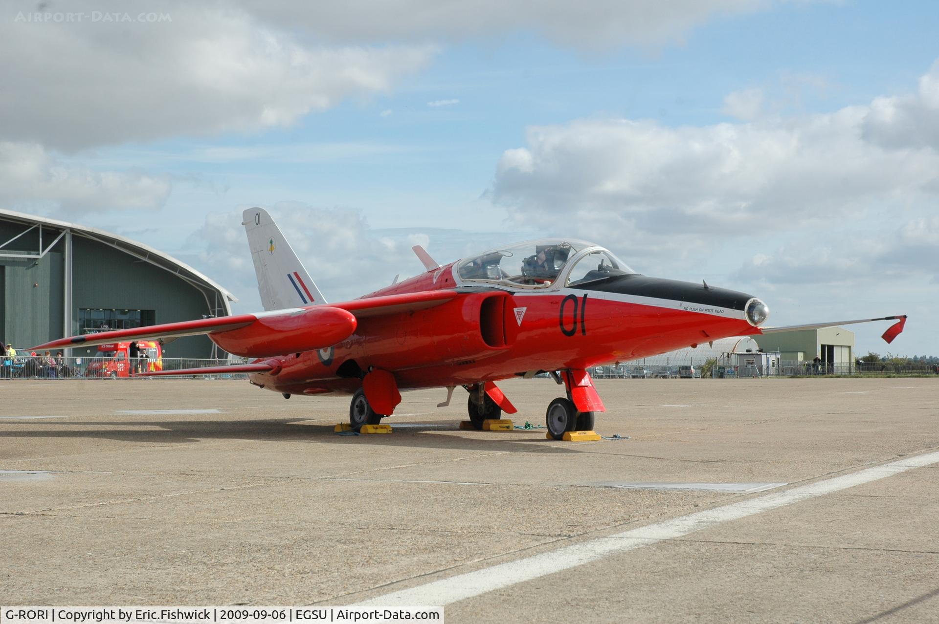 G-RORI, 1963 Hawker Siddeley Gnat T.1 C/N FL549, 3. XR538 at The Duxford Air Show Sep 09
