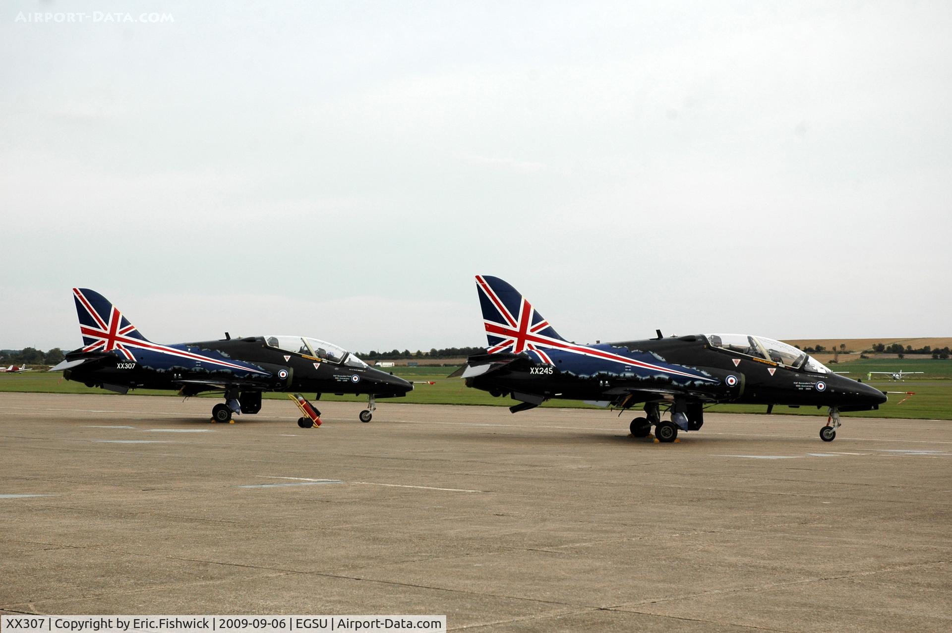 XX307, 1980 Hawker Siddeley Hawk T.1A C/N 141/312132, 5. XX245 & XX307 - BAE Systems Hawks T1 at The Duxford Air Show Sep 09