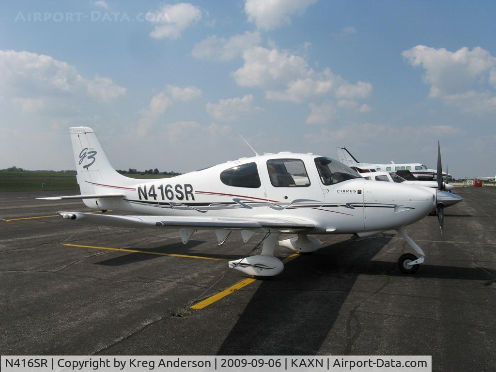 N416SR, 2007 Cirrus SR22 C/N 2540, Parked on the line.