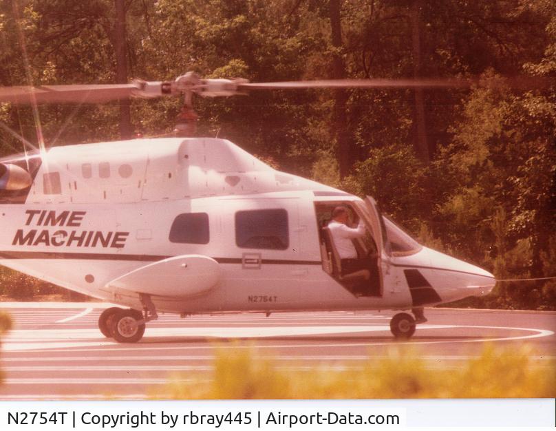 N2754T, Bell 222 C/N 47013, This was taken in 1983 by me pilot is Robert F Stumpf