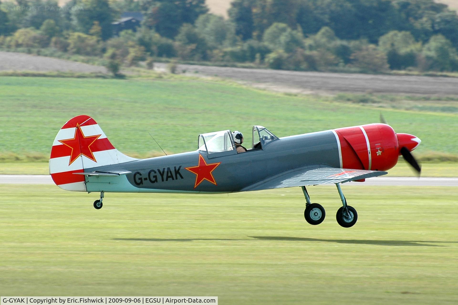 G-GYAK, 1985 Yakovlev Yak-50 C/N 852905, 2. G-GYAK (Team Aerostars) at The Duxford Air Show Sep 09