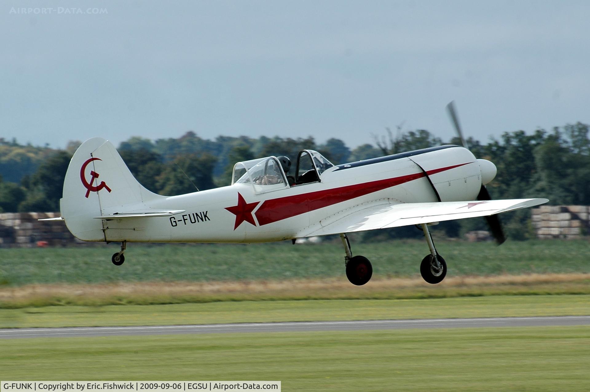 G-FUNK, 1985 Yakovlev Yak-50 C/N 852908, 2. G-FUNK (Team Aerostars) at The Duxford Air Show Sep 09