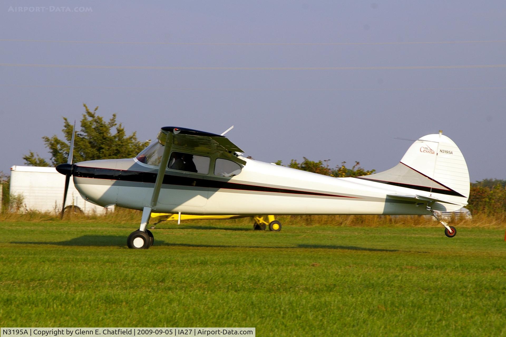 N3195A, 1953 Cessna 170B C/N 25839, At the Antique Airplane Association Fly In
