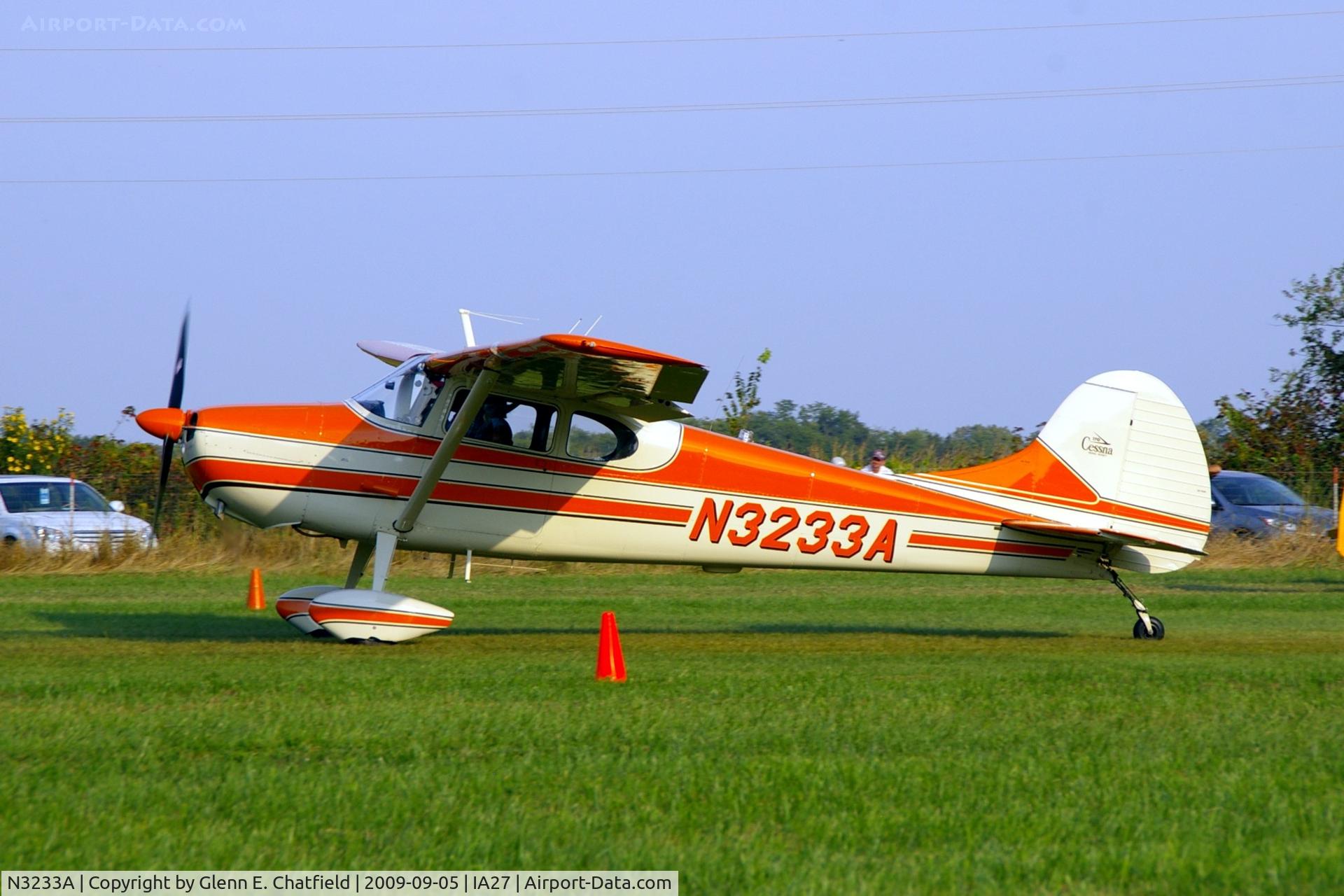 N3233A, 1953 Cessna 170B C/N 25877, At the Antique Airplane Association Fly In