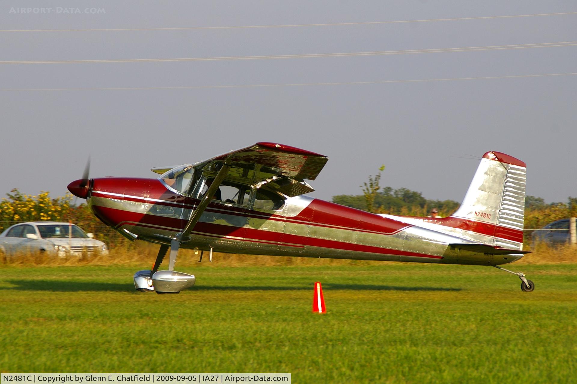 N2481C, 1954 Cessna 180 C/N 30781, At the Antique Airplane Association Fly In