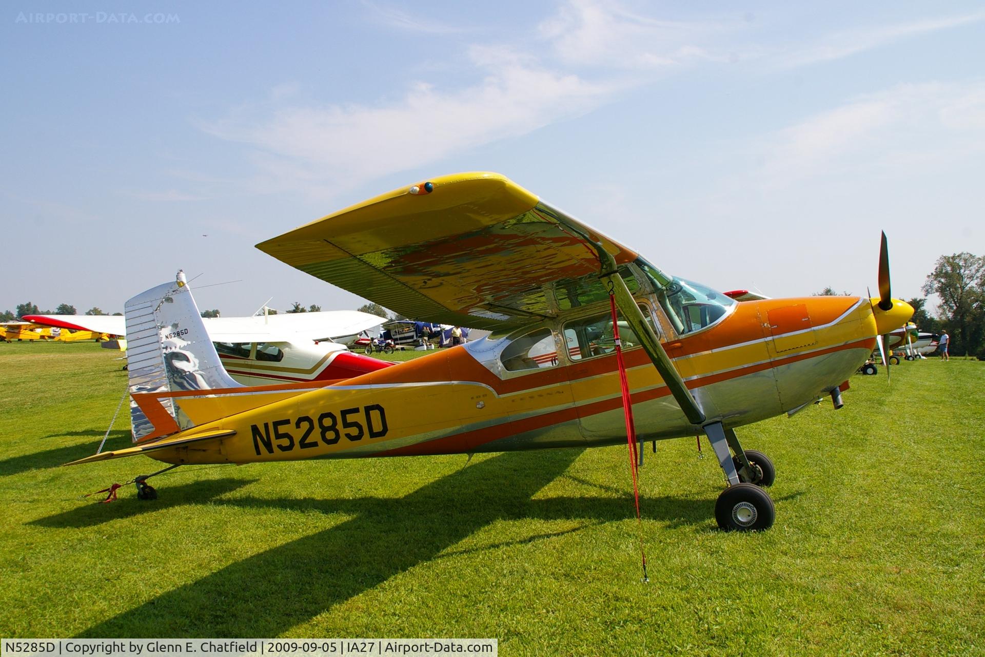 N5285D, 1958 Cessna 180A C/N 50183, At the Antique Airplane Association Fly In