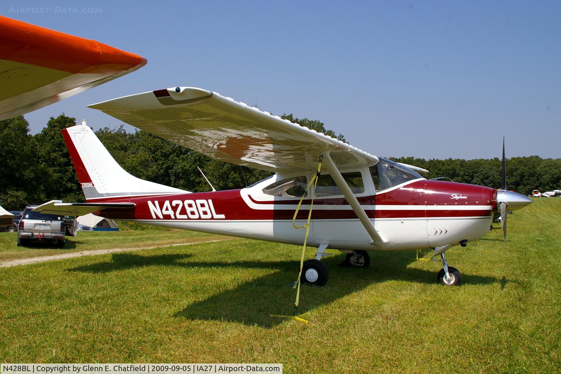 N428BL, 1965 Cessna 182H Skylane C/N 18256552, At the Antique Airplane Association Fly In
