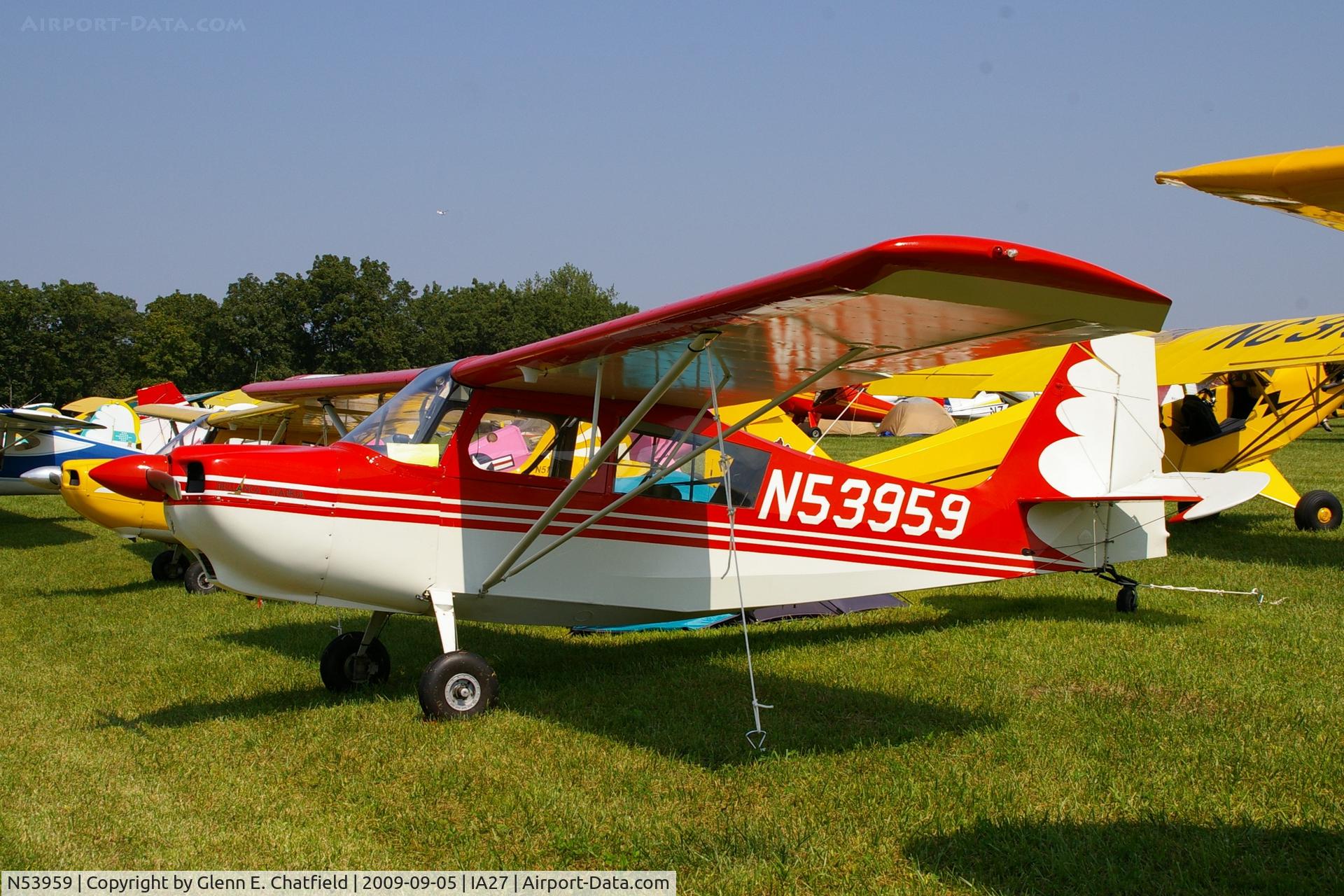 N53959, 1977 Bellanca 7KCAB Citabria C/N 599-77, At the Antique Airplane Association Fly In