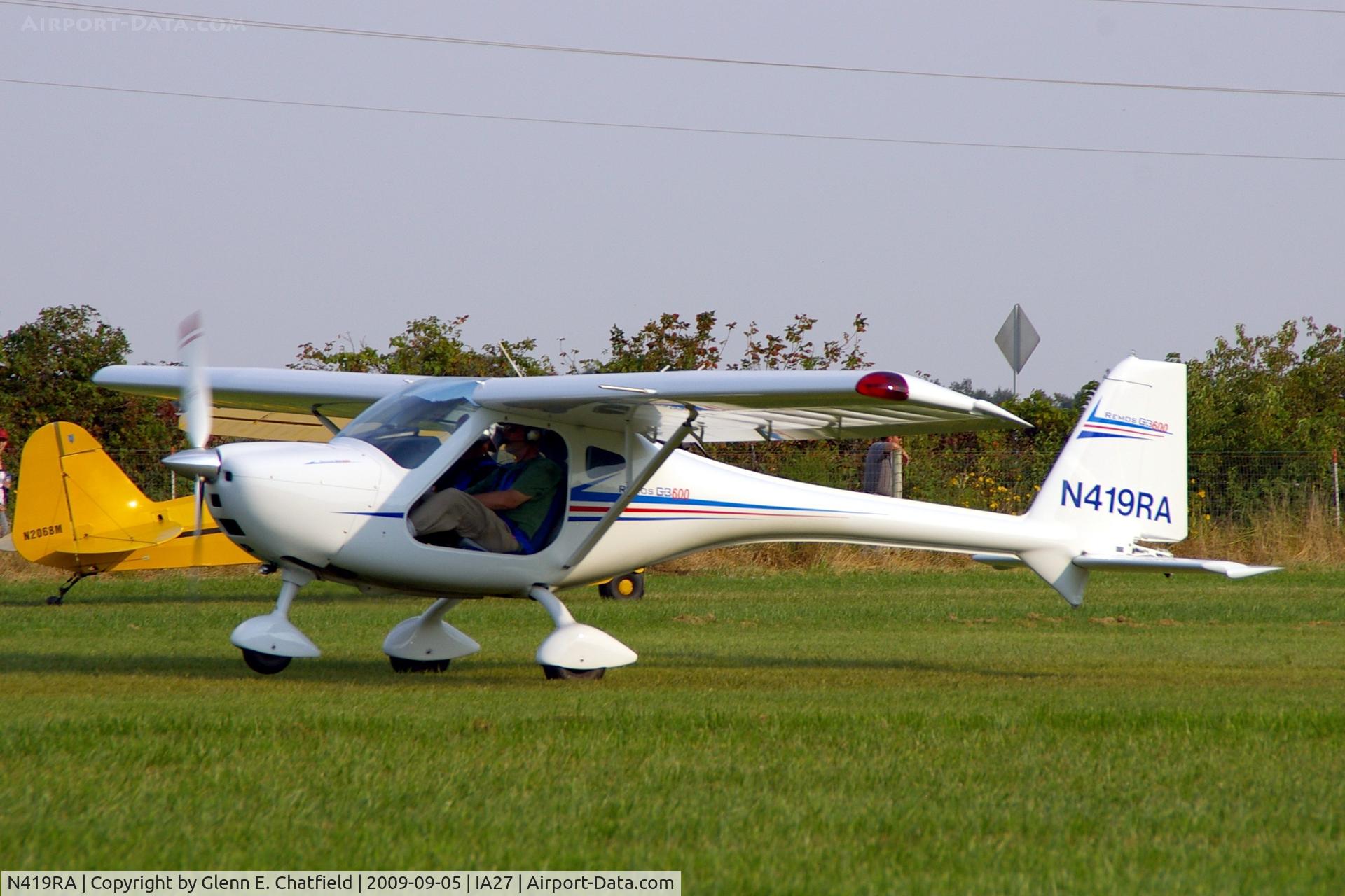 N419RA, 2008 Remos G-3/600 Mirage C/N 239, At the Antique Airplane Association Fly In