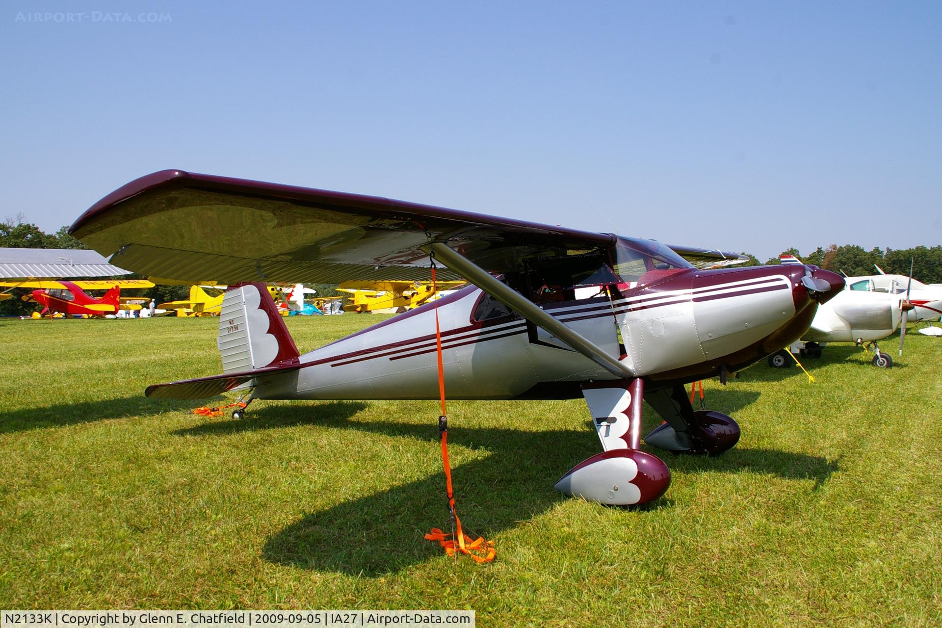 N2133K, 1947 Luscombe 8A C/N 4860, At the Antique Airplane Association Fly In