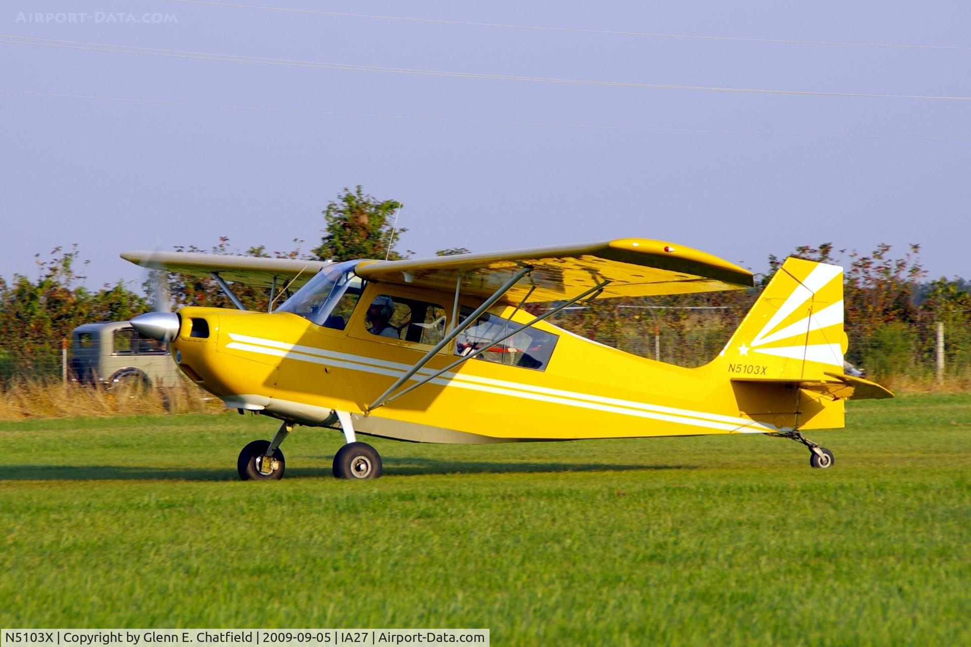 N5103X, 1969 Champion 7KCAB C/N 166, At the Antique Airplane Association Fly In