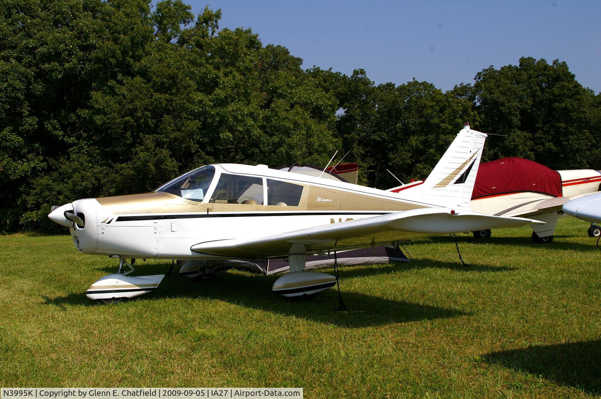 N3995K, 1967 Piper PA-28-140 C/N 28-23887, At the Antique Airplane Association Fly In