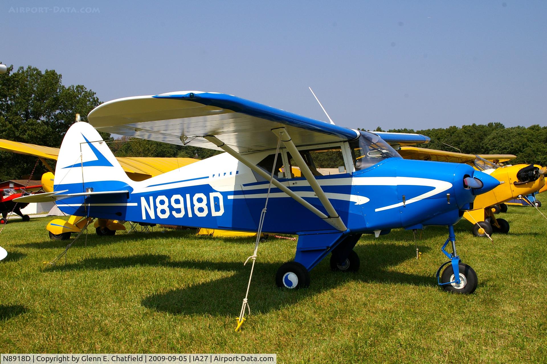 N8918D, 1958 Piper PA-22-160 Tri Pacer C/N 22-6075, At the Antique Airplane Association Fly In