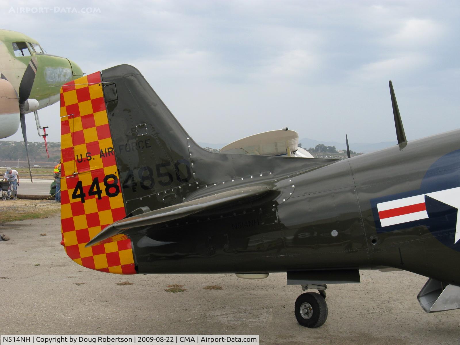 N514NH, 1944 North American P-51D Mustang C/N 122-44706  (44-84850), 1944 North American/Aero Classics P-51D 'Su Su', Rolls-Royce Merlin V-1650-7 1,695 Hp, tail data
