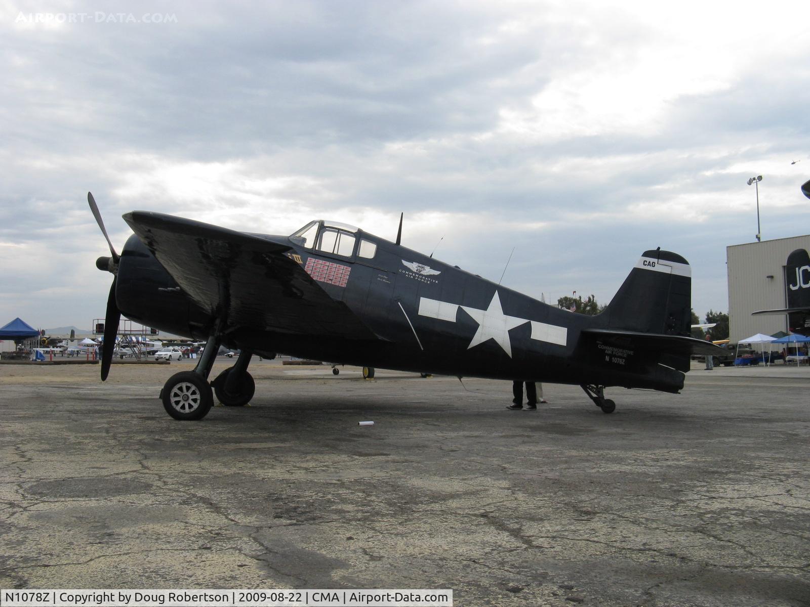 N1078Z, 1963 Grumman F6F-5 Hellcat C/N 27354801-66, 1963 S & S Special/Grumman F6F-5 HELLCAT 'Minsi III', P&W R-2800-10W Double Wasp 18 cylinder 2,200 Hp