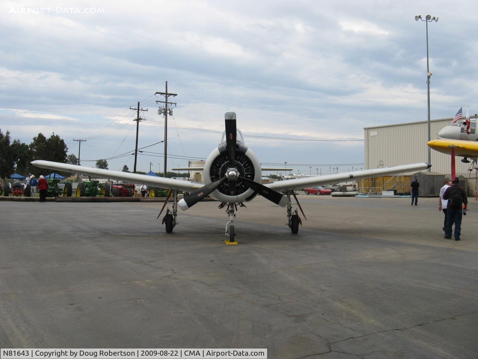 N81643, 1949 North American T-28A Trojan C/N 159-155 (49-1643), 1949 North American T-28A TROJAN, Wright R-1300-C7BA 800 Hp, three-blade prop