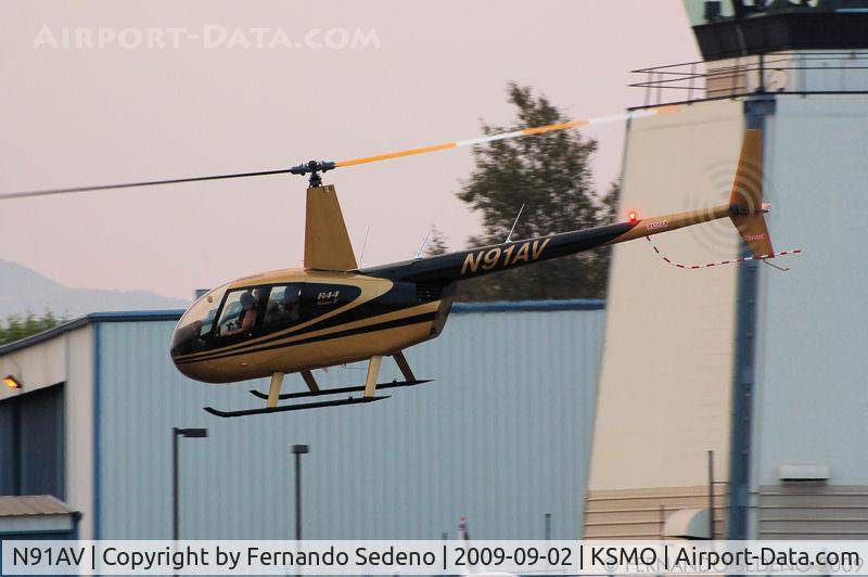 N91AV, 2006 Robinson R44 Raven II C/N 11392, At SMO.