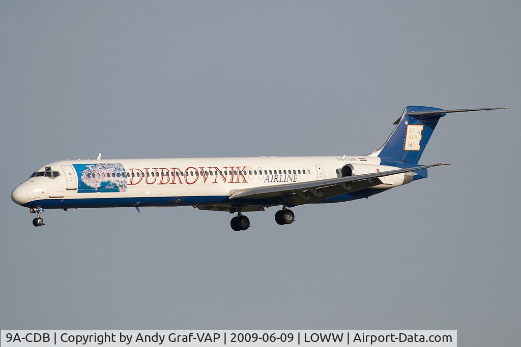 9A-CDB, 1991 McDonnell Douglas MD-83 (DC-9-83) C/N 49986, Dubrovnik Airlines MD80