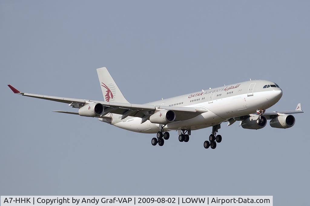 A7-HHK, 1993 Airbus A340-211 C/N 026, Qatar Airways A340-200