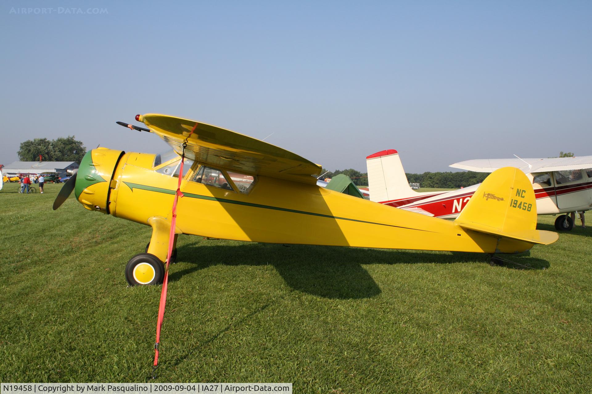 N19458, 1938 Cessna C-38 Airmaster C/N 411, Cessna C-38