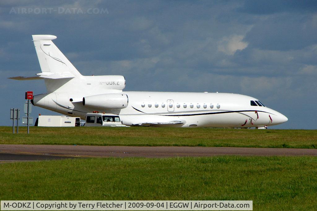 M-ODKZ, 2001 Dassault Falcon 900EX C/N 86, Newly IOM registered Falcon tri-jet at Luton