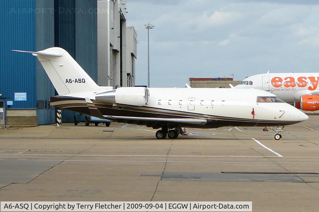 A6-ASQ, 2008 Bombardier Challenger 604 (CL-600-2B16) C/N 5583, UAE CL604 at Luton